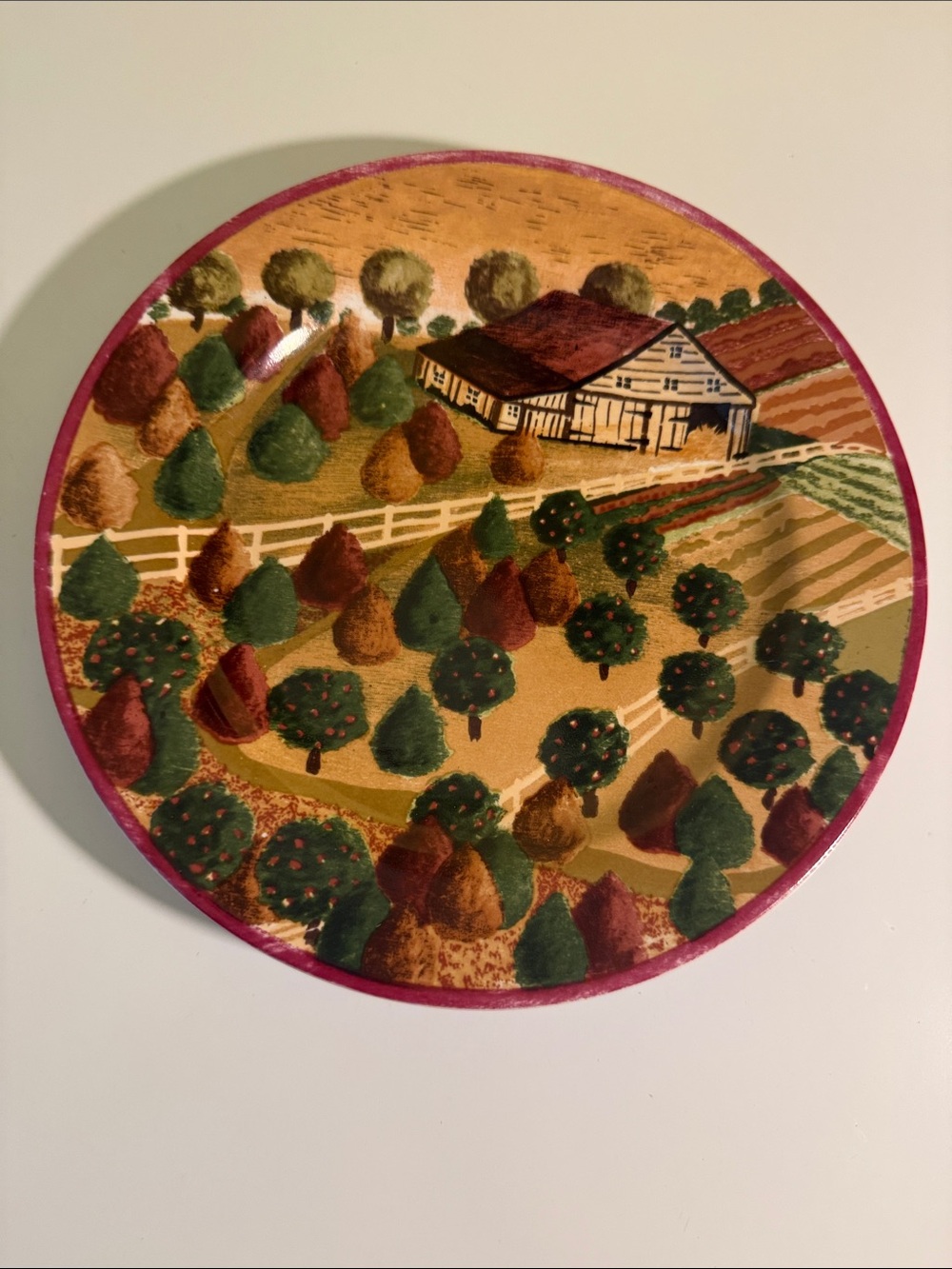 Block Country Village Plate – Multicolor 1985